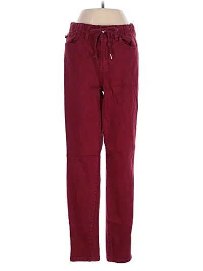 Pre-owned Judy Blue Jeans In Burgundy