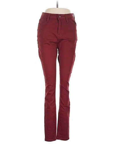 Pre-owned Judy Blue Jeans In Burgundy