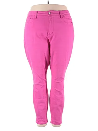 Pre-owned Judy Blue Jeggings In Pink