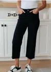 Judy Blue Etta High Rise Control Top Flare Jeans In Black In Black