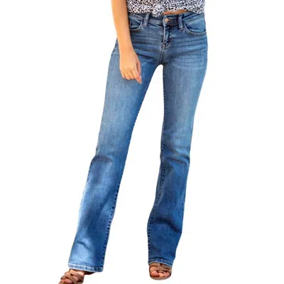 Judy Blue Mid Rise Boot Cut Jeans In Medium Wash