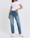Judy Blue Mid Rise Destroyed Dad Jeans In Contrast Wash In Multi