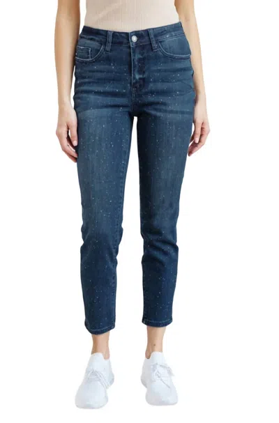 Judy Blue Mid-rise Relaxed Fit Jeans In Mineral Wash In Multi
