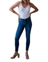 Judy Blue Mid-rise Skinny Jeans In Dark Wash In Blue