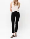 Judy Blue Ryderwood Mid Rise Slim Fit Jeans In Black In Black