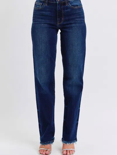 Judy Blue Mid Rise Straight Leg In Blue