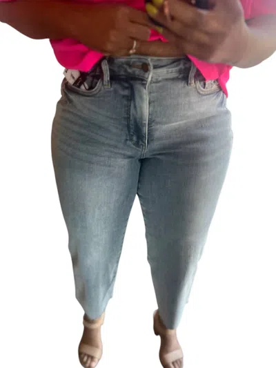 Judy Blue Midrise Cropped Jean In Blue