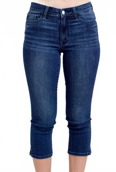 Judy Blue Molly Capris Slim Ankle Jeans In Blue