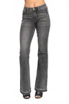 Judy Blue Mr Tummy Control Released Hem Flare Jean In Gray