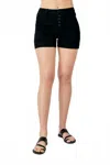 Judy Blue My Time High Waist Trouser Shorts In Black In Black