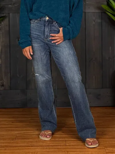 Judy Blue No Chaser Straight Jeans In Blue