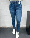 Judy Blue No Guarantee High Waisted Skinny Jeans In Dk In Blue