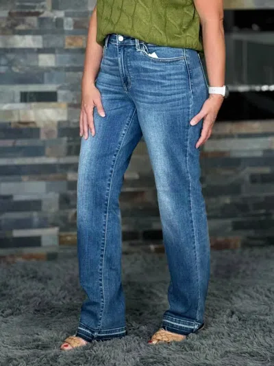 Judy Blue Not Your Average Dad Mid-rise Jeans In Blue