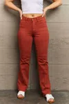 Judy Blue Olivia Full Size Mid Rise Slim Bootcut Jeans In Caramel