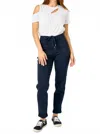 Judy Blue High Waist Garment Cuffed Jogger Jeans In Dyed Navy In Blue