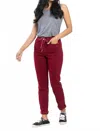 Judy Blue On A Roll Jogger Pants In Scarlet In Red