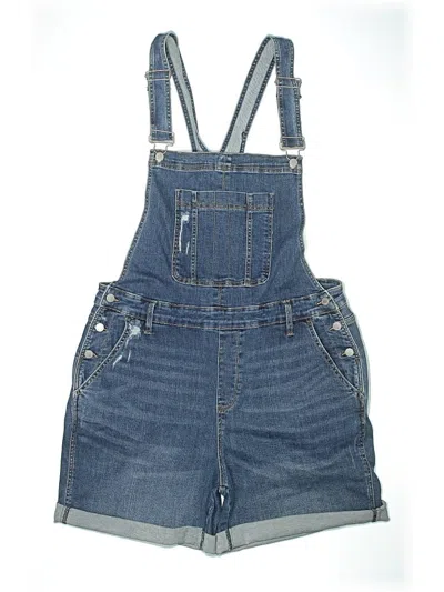 Pre-owned Judy Blue Overall Shorts In Blue