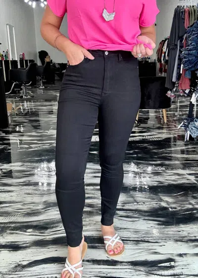 Judy Blue Piper Tummy Control Skinny Jeans In Black