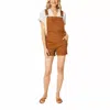 Judy Blue High Waist Overall Denim Short In Dyed Brown In Brown
