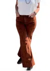 Judy Blue Pumpkin Spice Retro Wide Leg Jeans In Brown In Brown