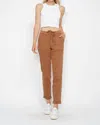 Judy Blue Harper Relaxed Fit High Waist Cuffed Jogger In Camel In Brown
