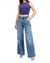 Judy Blue Retro High Rise Wide Leg Jeans In Blue In Blue
