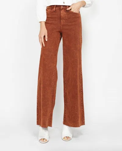 Judy Blue Retro Wide Leg Jean In Pumpkin Spice In Multi