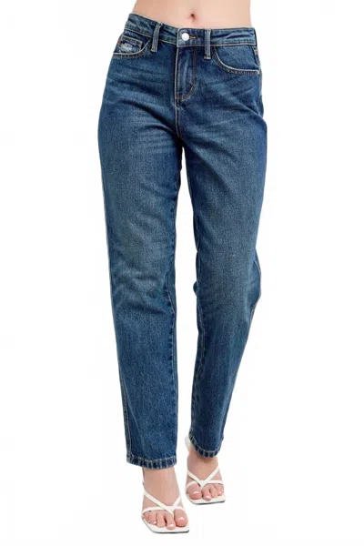 Judy Blue Rigid Magic High Rise Straight Leg Jeans In Blue