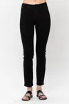 Judy Blue Ryderwood Mid Rise Slim Fit Jeans In Black In Black