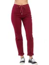 Judy Blue High Rise Double Roll Cuff Jogger In Scarlett In White