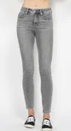 Judy Blue Simone Tummy Control Skinny Jeans In Gray In Grey