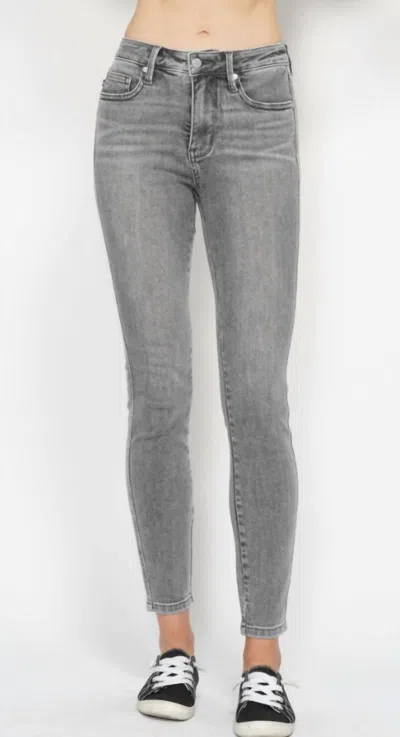 Judy Blue Simone Tummy Control Skinny Jeans In Gray In Grey
