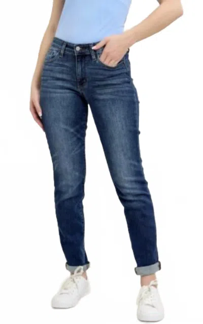 Judy Blue Simply Perfect Cuffed Non Distressed Jeans In Blue
