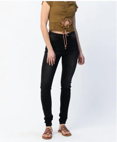 Judy Blue Skinny Long Inseam Jean In Black