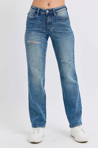 Judy Blue Skyler Dad Jeans In Medium Wash