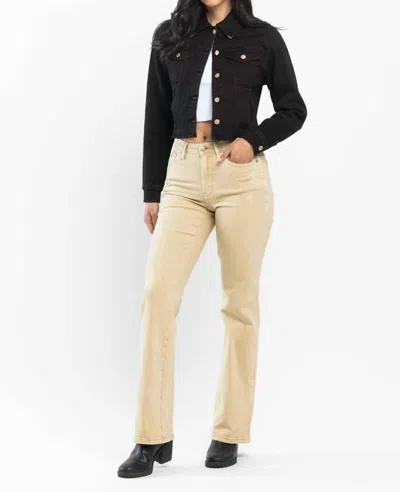 Judy Blue Slim Bootcut Denim Jeans In Khaki