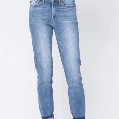 Judy Blue Slim Fit High Rise Non-distressed Jeans In Blue
