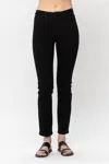 Judy Blue Ryderwood Mid Rise Slim Fit Jeans In Black In Black