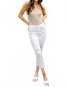 Judy Blue Snow Mid Rise Boyfriend Jeans In White In White