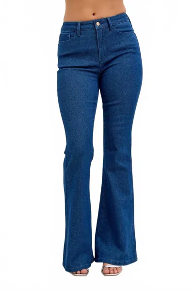 Judy Blue Sparkle Flare Jeans In Blue