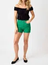 Judy Blue High Waist Tummy Control Garment Dyed Shorts In Kelly Green In Green