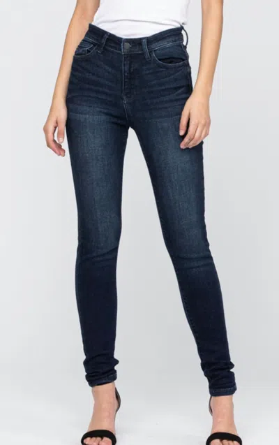 Judy Blue Super Skinny Jeans In Dark S In Multi