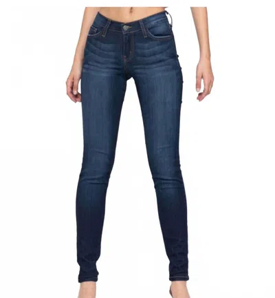 Judy Blue Super Stretchy & Soft Non Distressed Skinny Jeans In Dark Wash In Blue