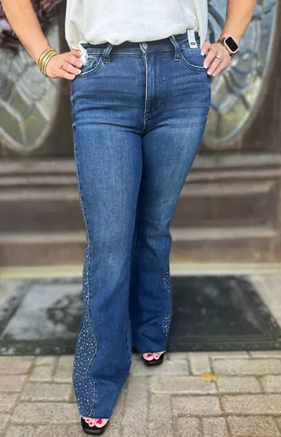 Judy Blue Swifties Flare Denim Jean In Blue