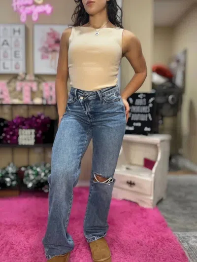 Judy Blue Symmetry Is Overrated Dad Jeans In Blue