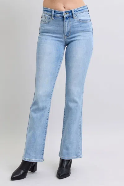 Judy Blue Thermal Boot Cut Jeans In Blue