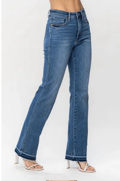 Judy Blue Tummy Control High Waist Slim Boot Cut Jeans In Blue