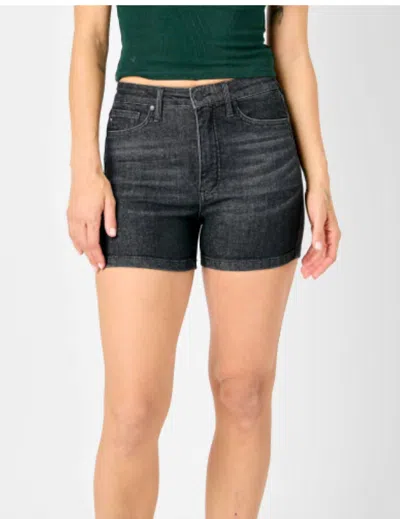 Judy Blue Tummy Control Shorts In Black