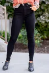 Judy Blue Tummy Control Skinny Jeans In Black In Black