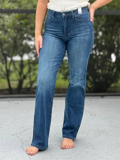 Judy Blue Tummy Control Straight Jeans In Blue